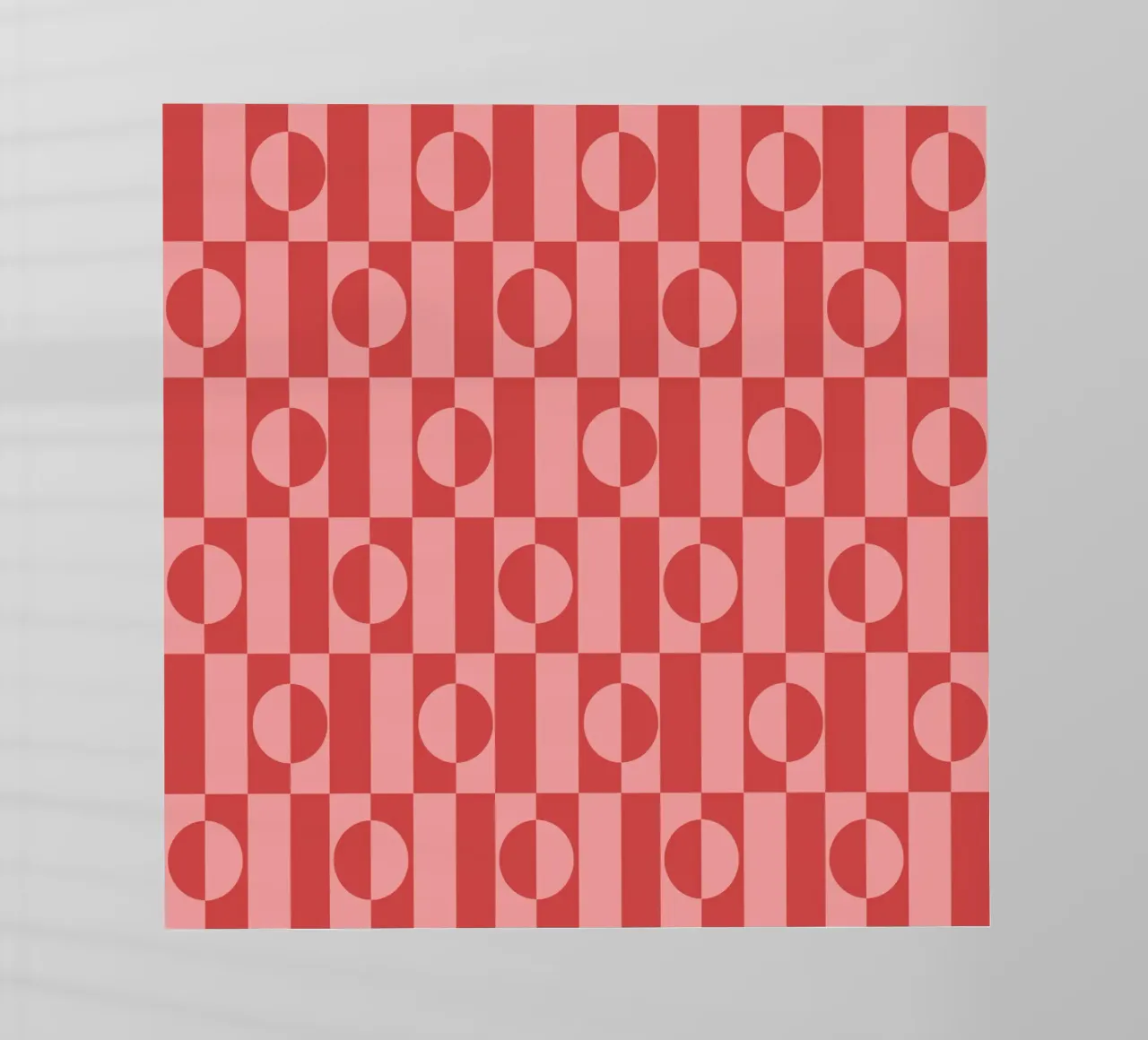 Rose eclectic geometric mid century modern pattern pellicola backlit da TijanaArtStudio88
