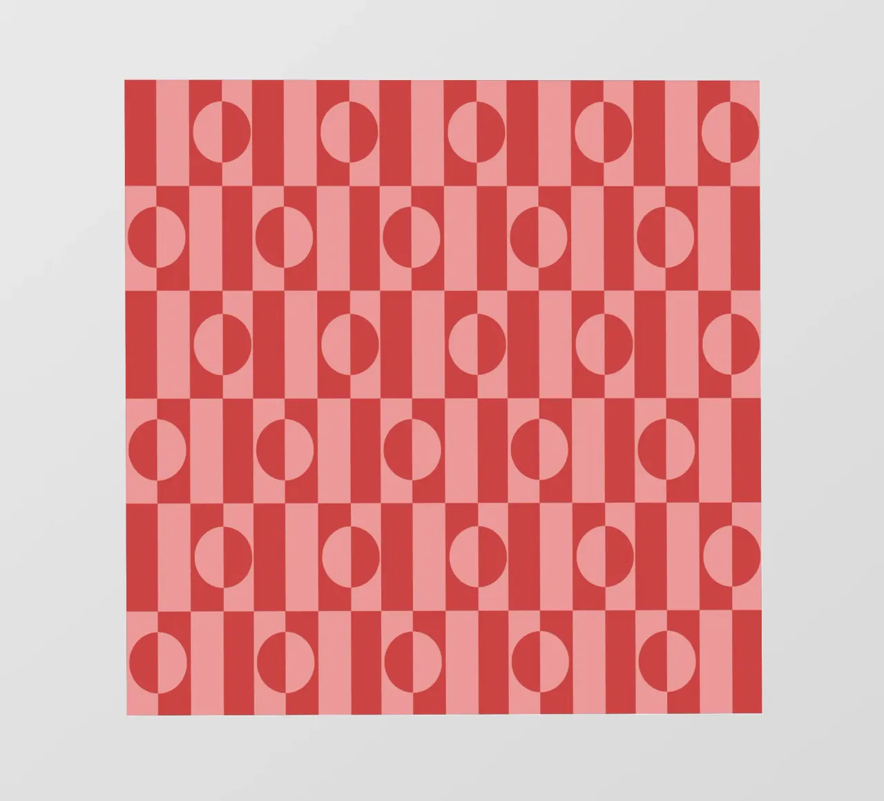 Rose eclectic geometric mid century modern pattern pellicola backlit da TijanaArtStudio88