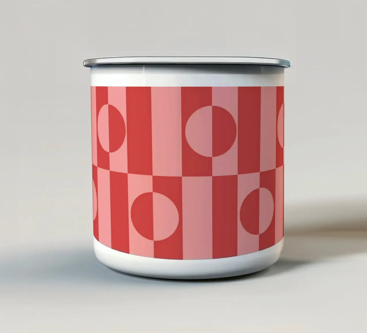 Rose eclectic geometric mid century modern pattern tazza in smalto da TijanaArtStudio88