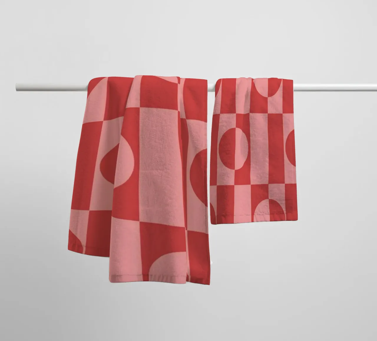 Rose eclectic geometric mid century modern pattern asciugamano da bagno da TijanaArtStudio88