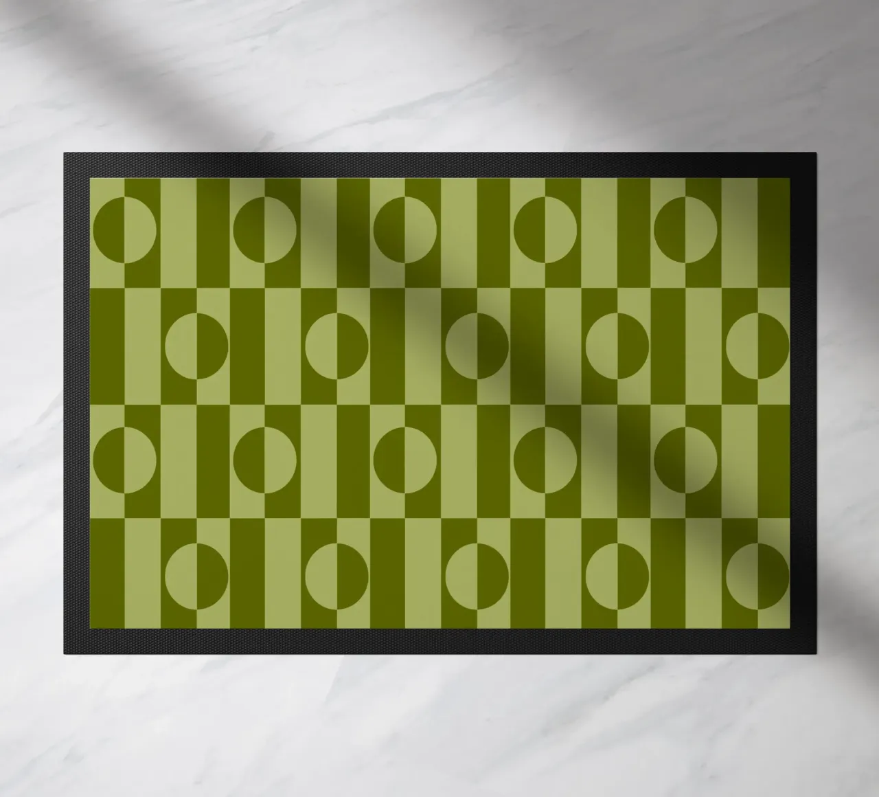 Olive green eclectic geometric mid century modern pattern zerbino da TijanaArtStudio88