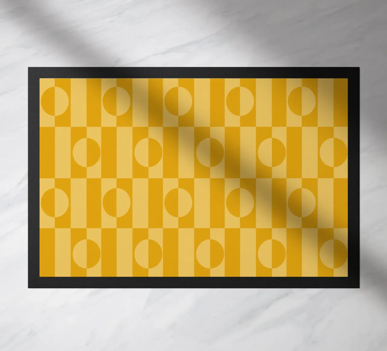 Yellow eclectic geometric mid century modern pattern zerbino da TijanaArtStudio88