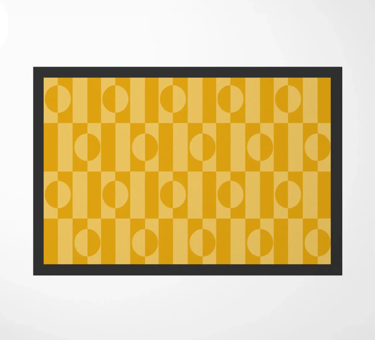 Yellow eclectic geometric mid century modern pattern zerbino da TijanaArtStudio88