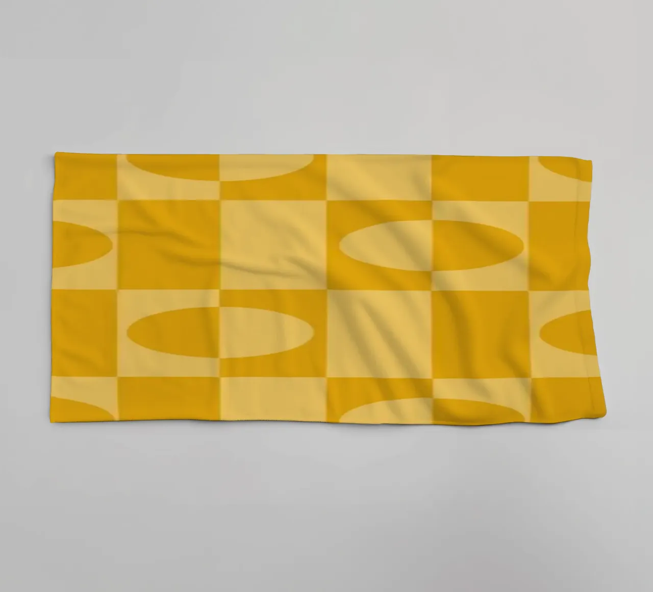 Yellow eclectic geometric mid century modern pattern asciugamano da bagno da TijanaArtStudio88