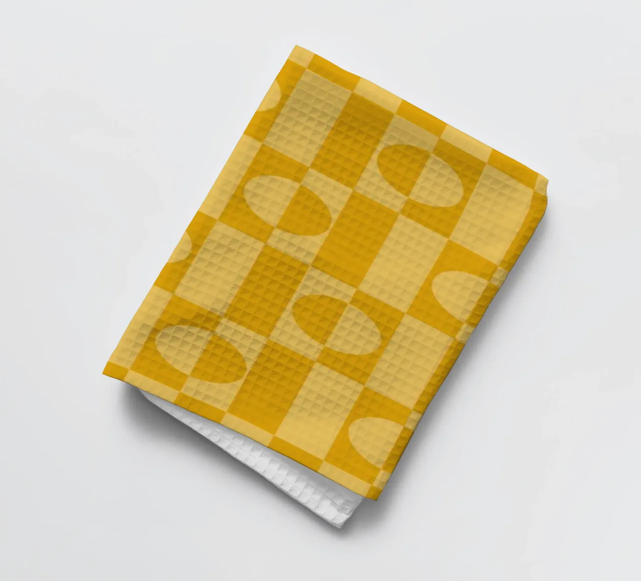 Yellow eclectic geometric mid century modern pattern canovaccio da cucina da TijanaArtStudio88