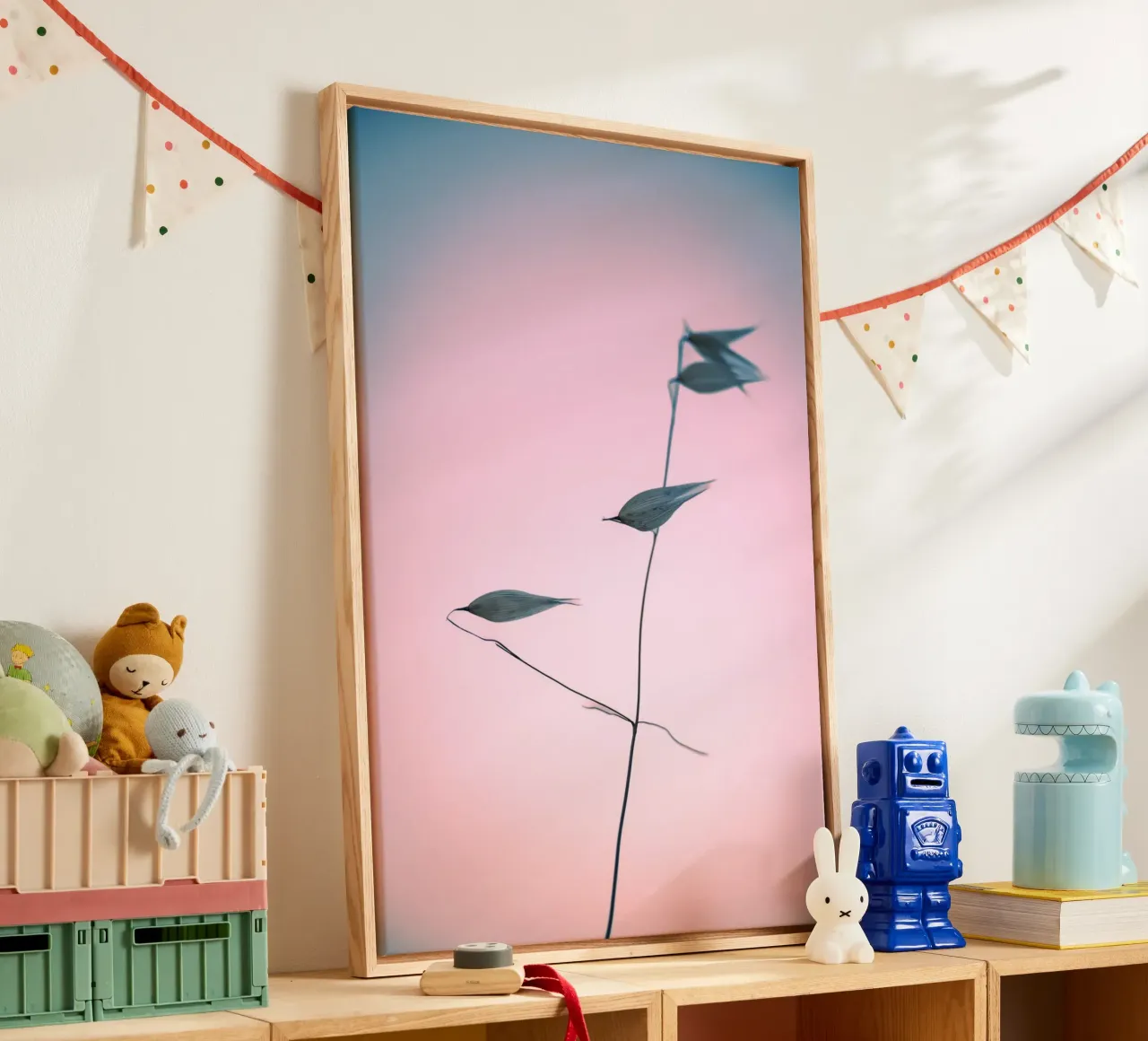In light of current events V canvas with Floater frame by Tal Paz-Fridman