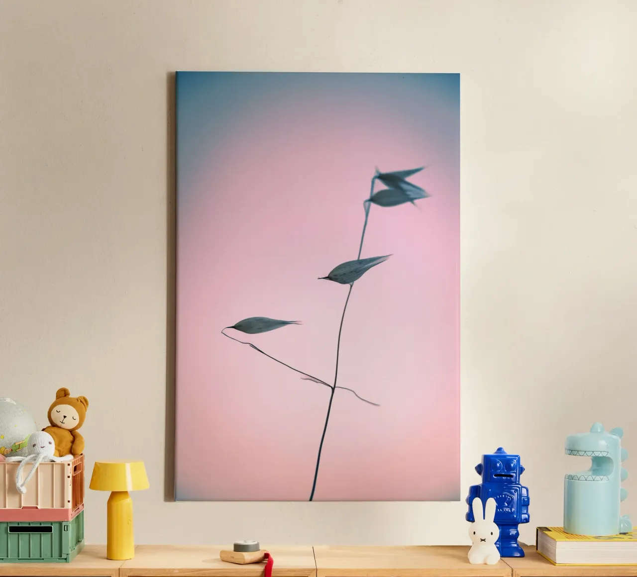 In light of current events V canvas with Floater frame by Tal Paz-Fridman
