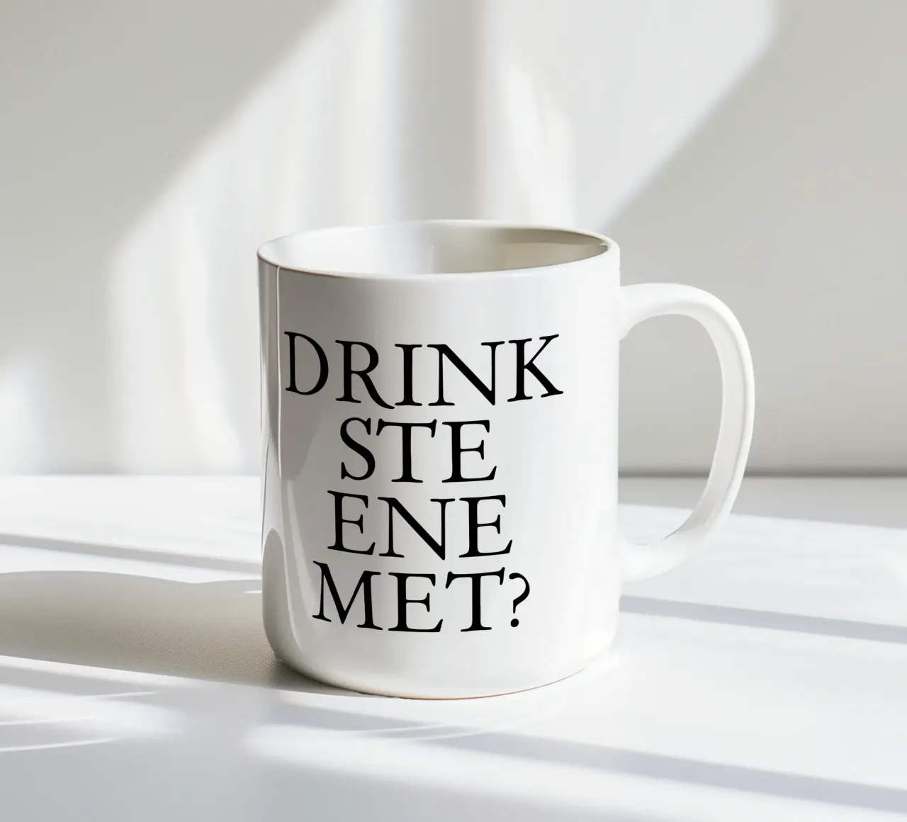 Drinkste ene met? - Kölsche Mundart tazza in ceramica da Ohkimiko