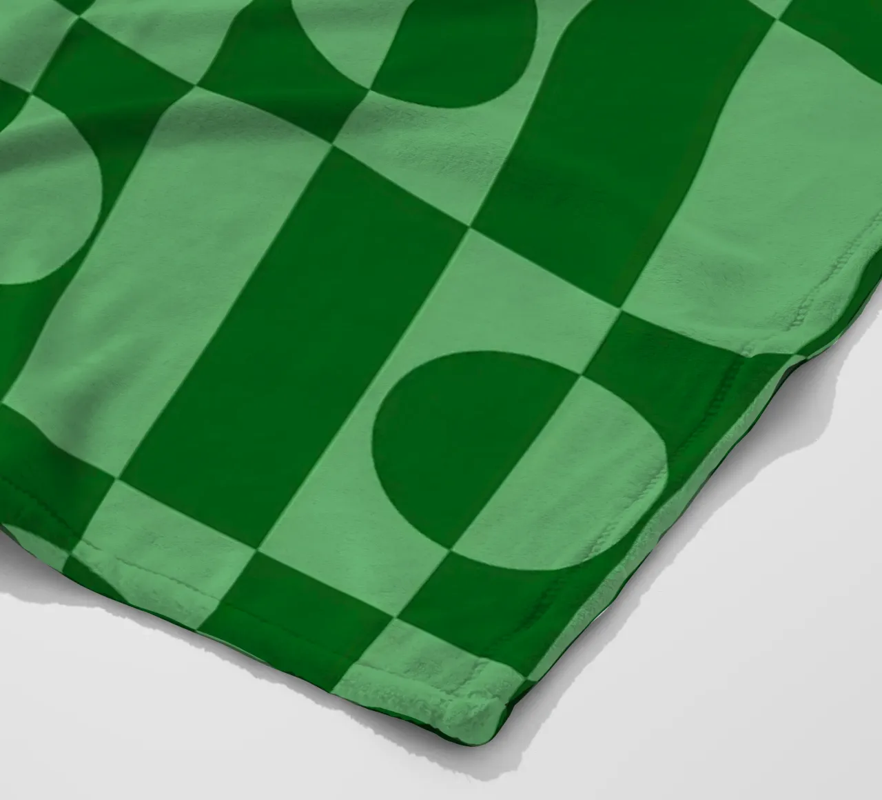 Mint green eclectic geometric mid century modern pattern coperta in pile da TijanaArtStudio88