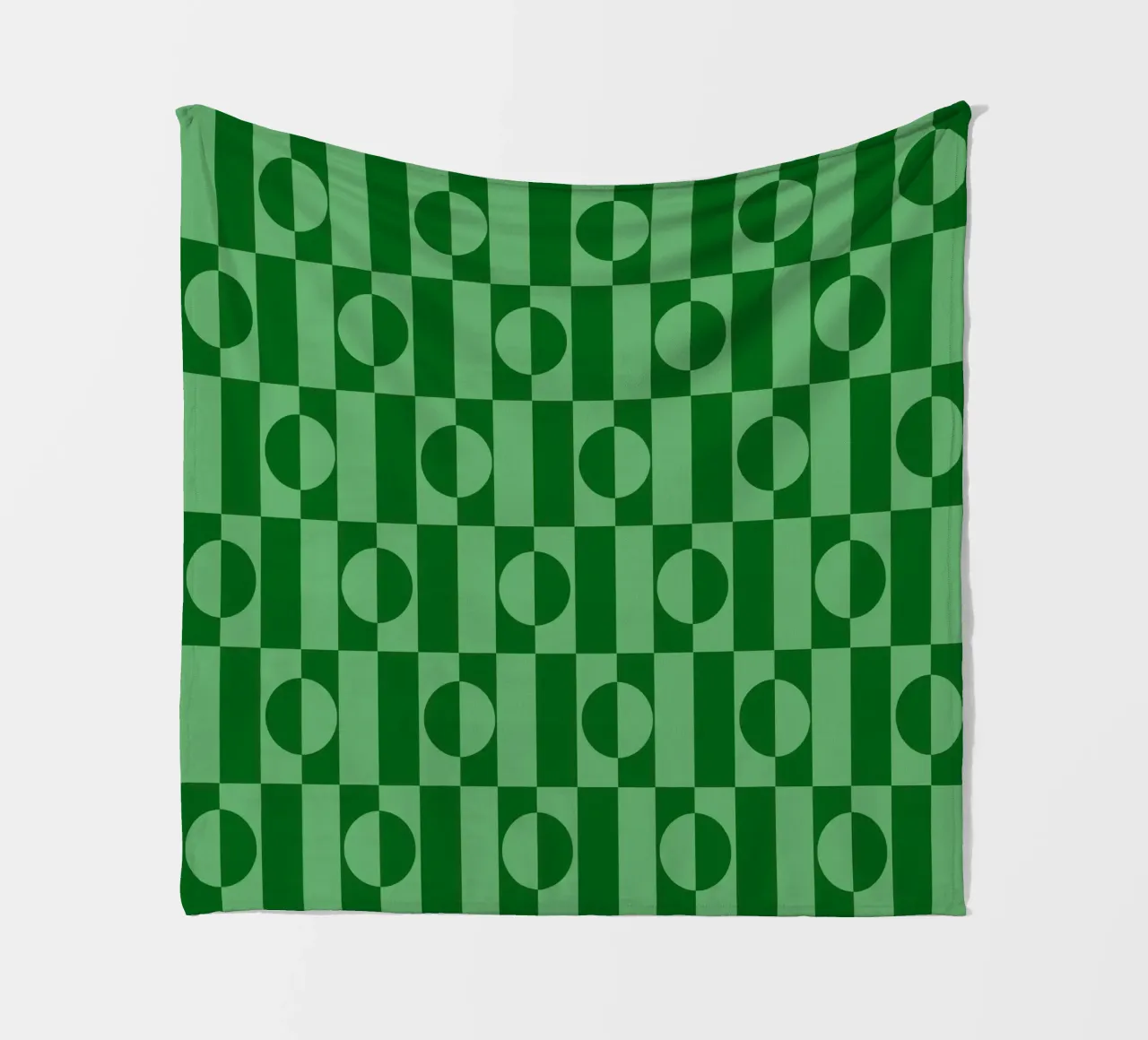 Mint green eclectic geometric mid century modern pattern coperta in pile da TijanaArtStudio88