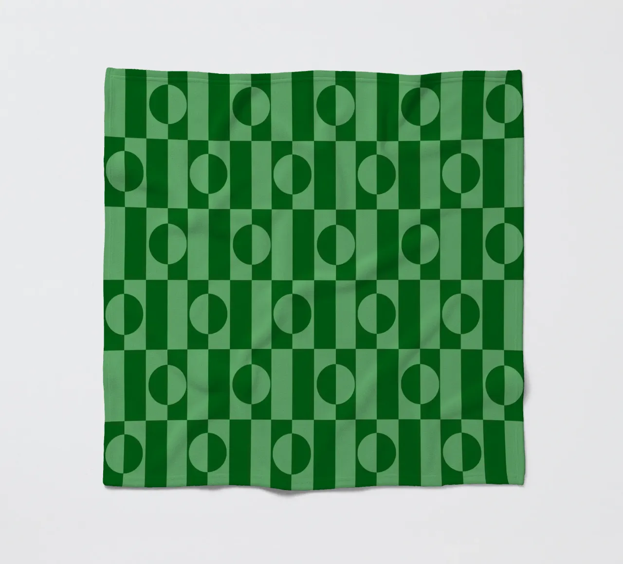 Mint green eclectic geometric mid century modern pattern coperta in pile da TijanaArtStudio88