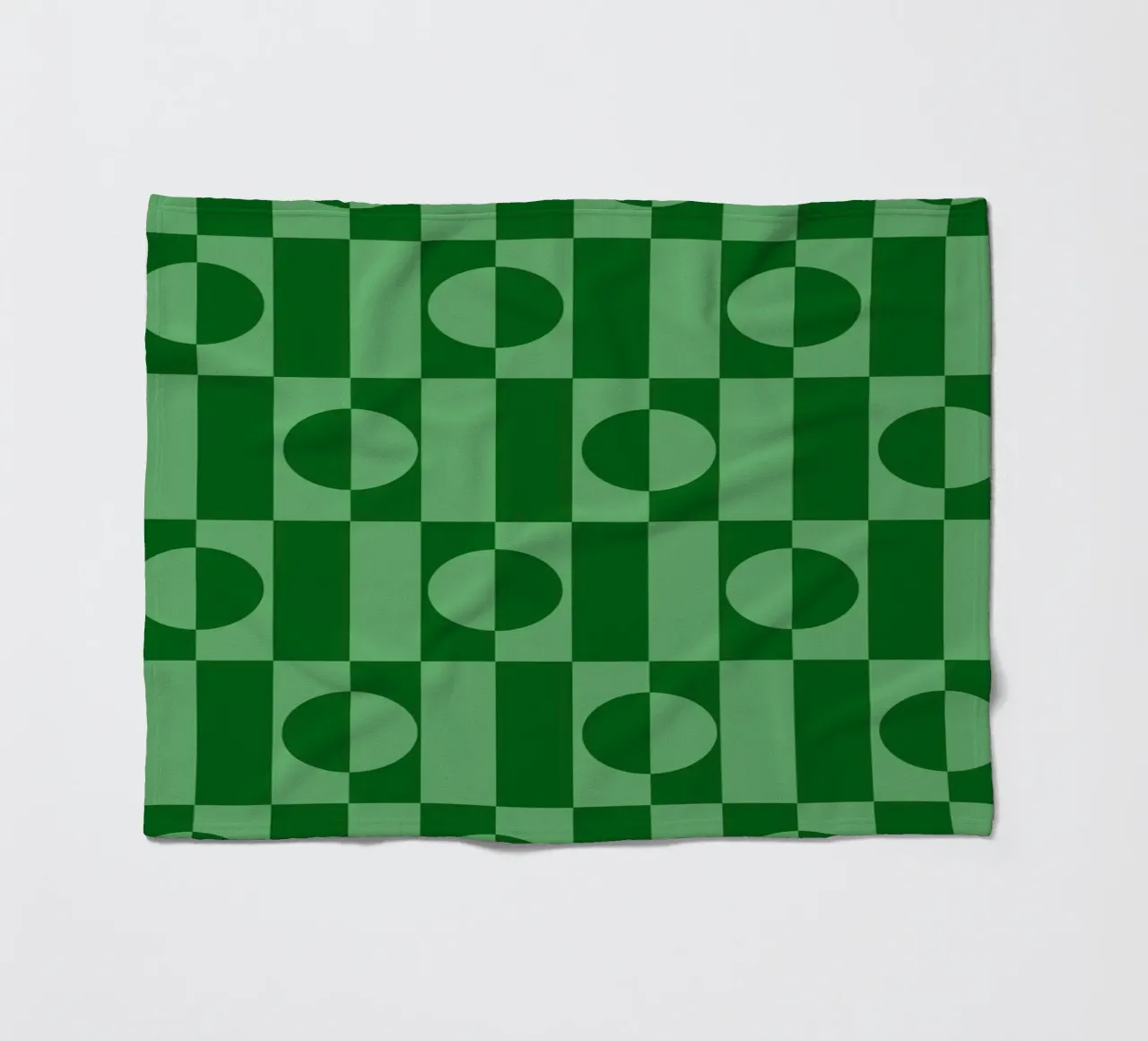 Mint green eclectic geometric mid century modern pattern coperta in pile da TijanaArtStudio88