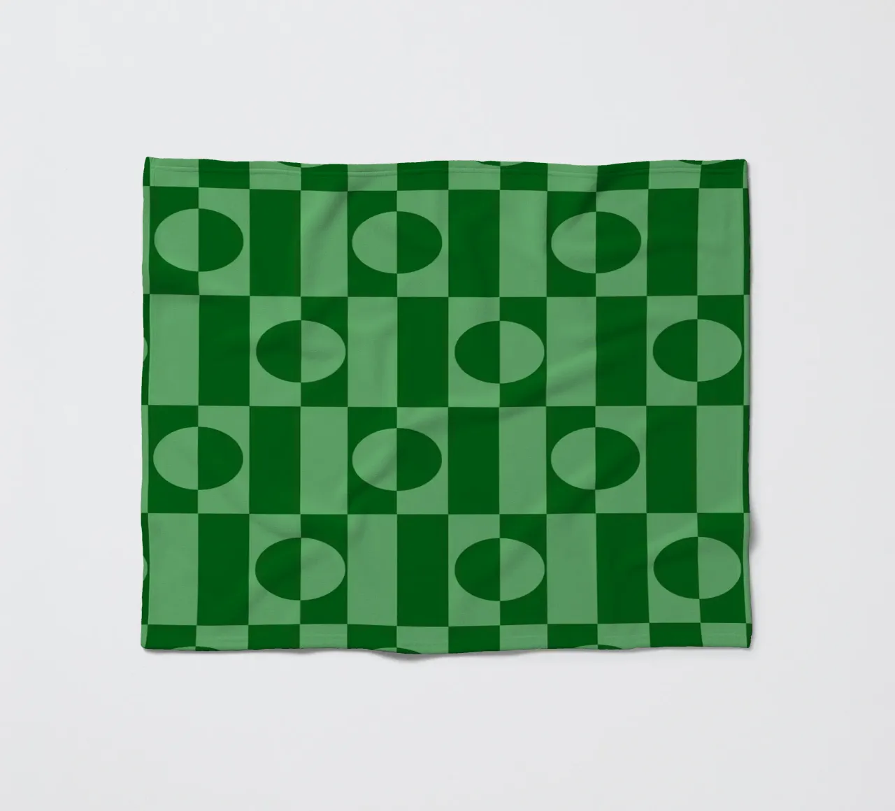Mint green eclectic geometric mid century modern pattern coperta in pile da TijanaArtStudio88