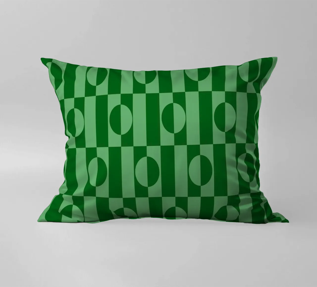 Mint green eclectic geometric mid century modern pattern cuscino da TijanaArtStudio88