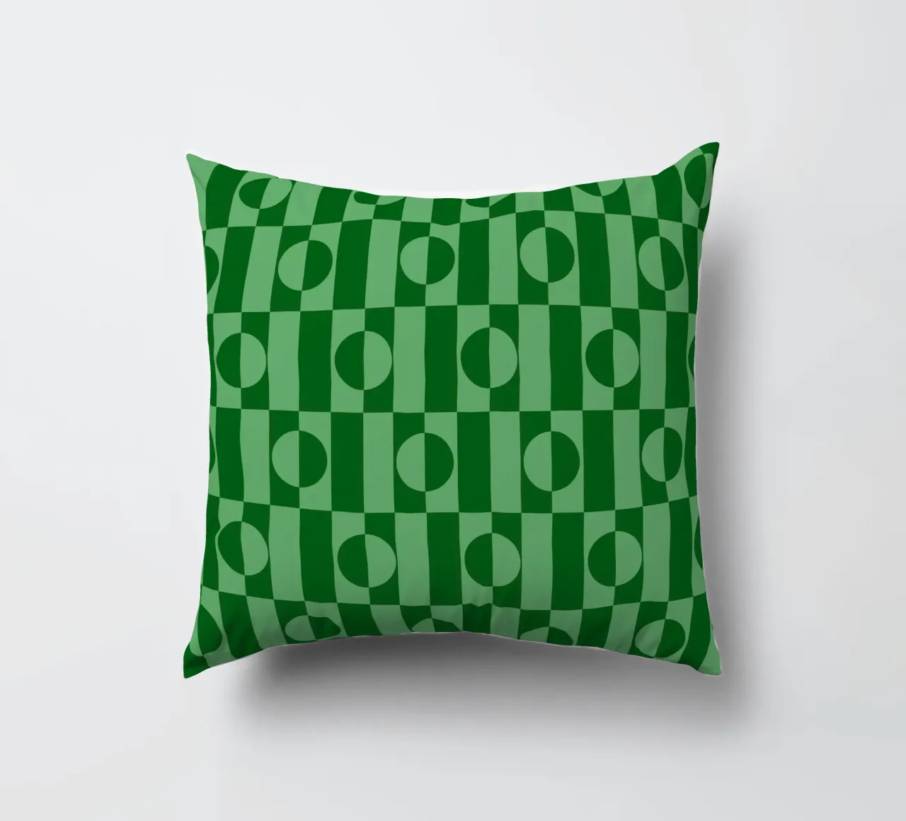 Mint green eclectic geometric mid century modern pattern cuscino da TijanaArtStudio88