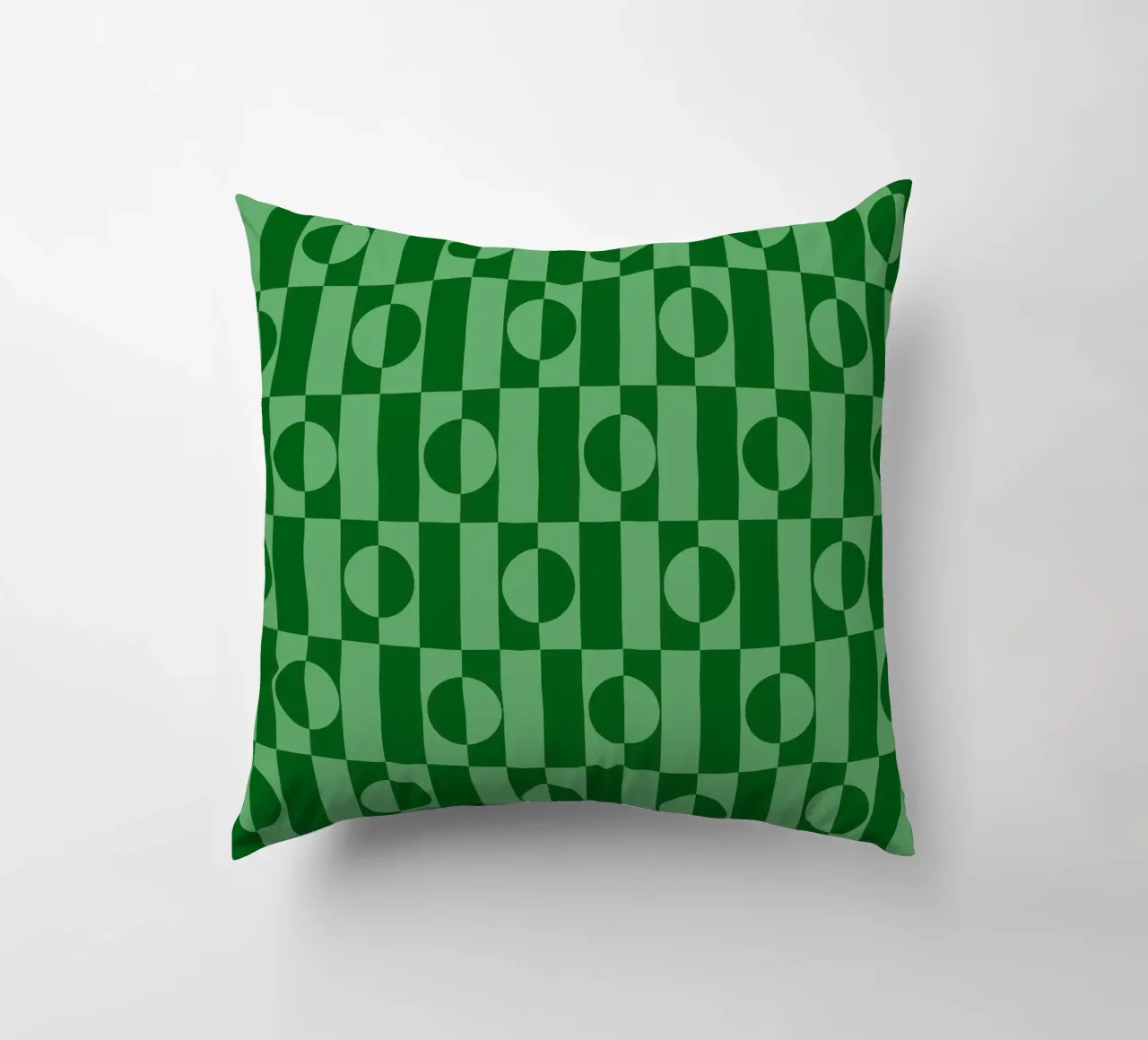 Mint green eclectic geometric mid century modern pattern cuscino da TijanaArtStudio88