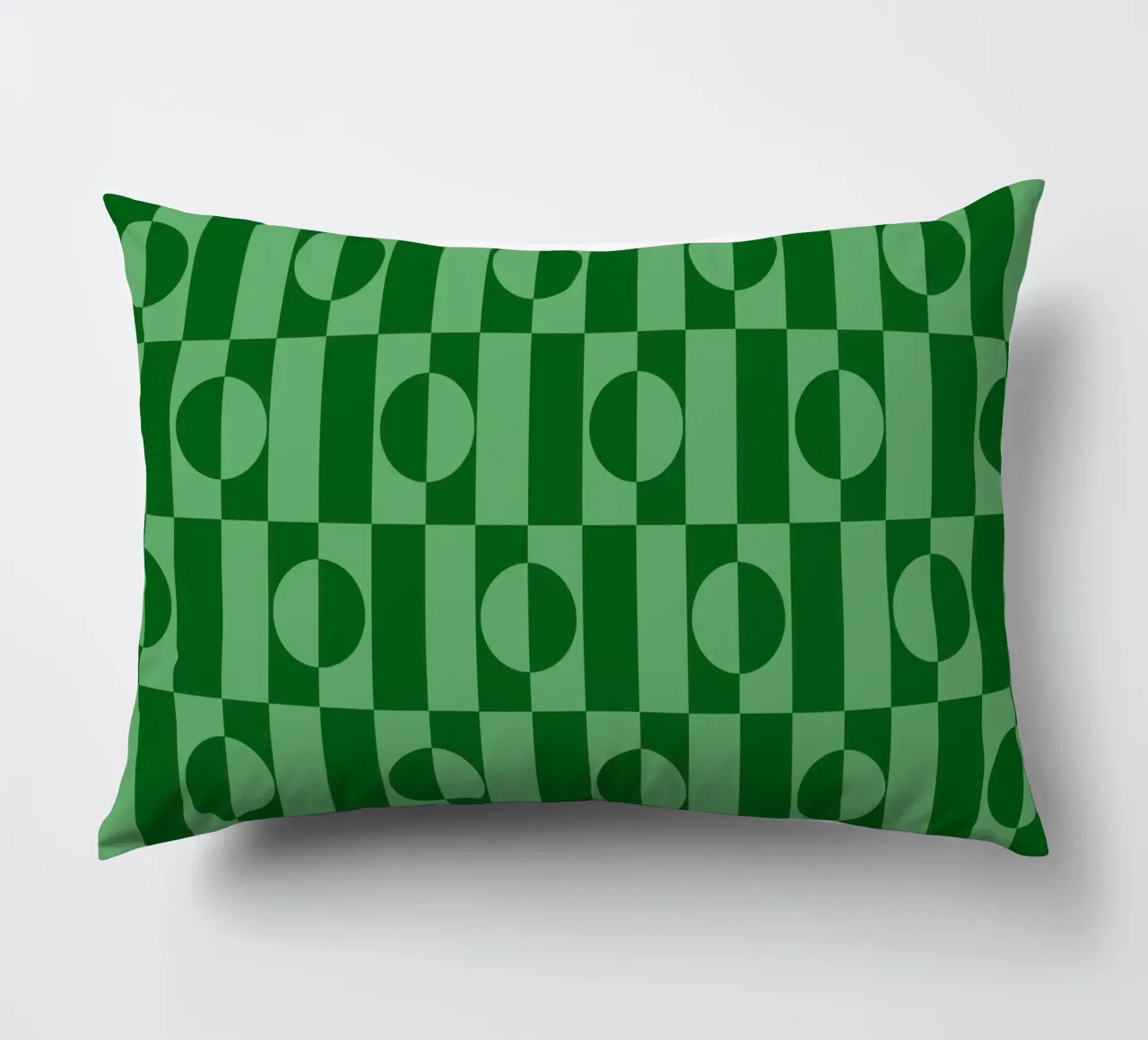 Mint green eclectic geometric mid century modern pattern cuscino da TijanaArtStudio88