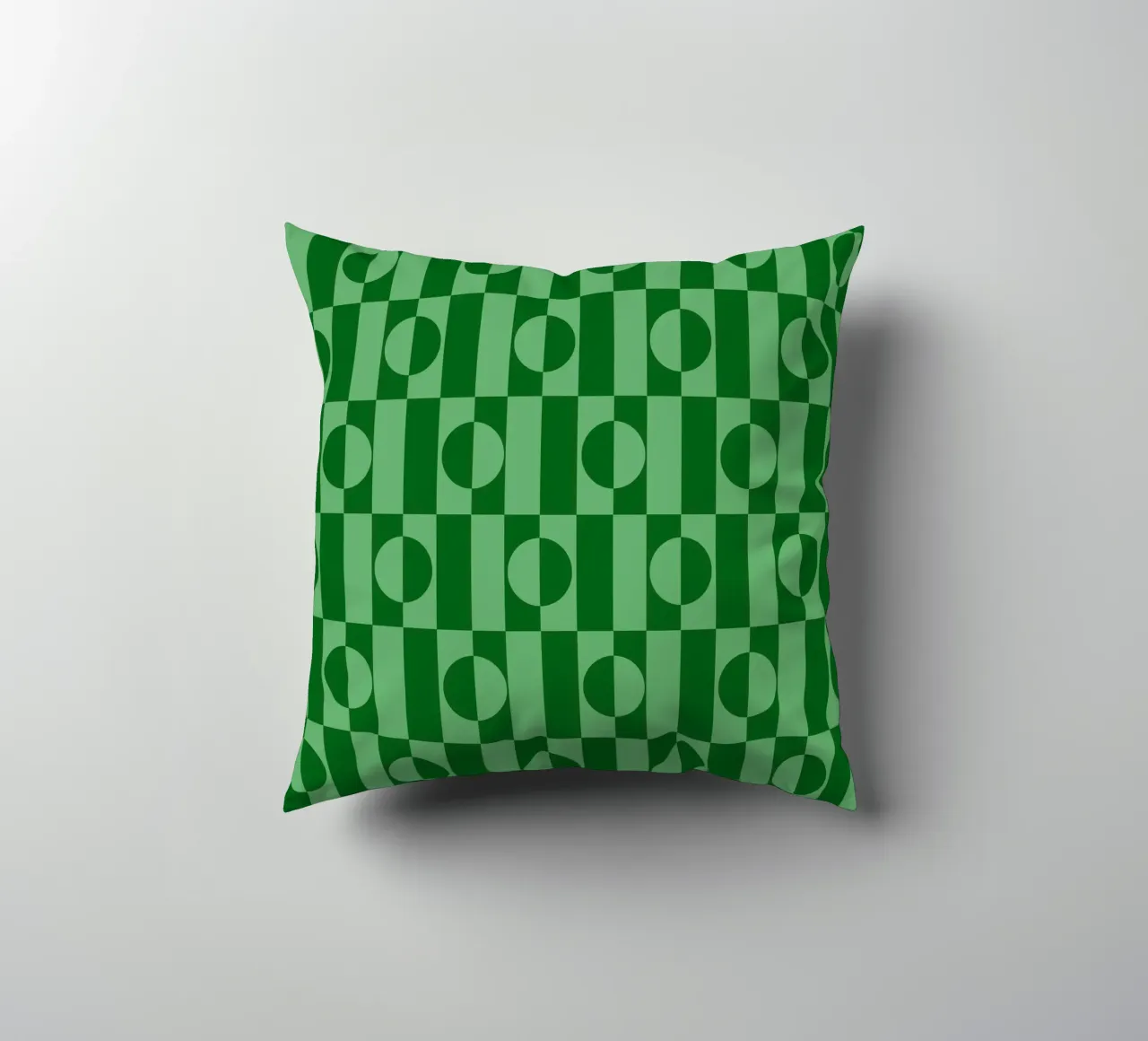 Mint green eclectic geometric mid century modern pattern cuscino da TijanaArtStudio88