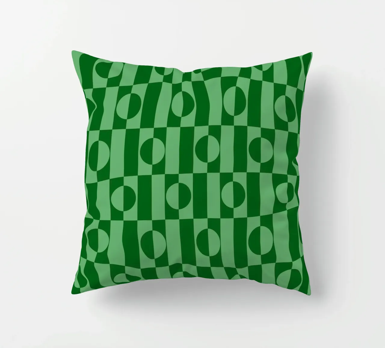 Mint green eclectic geometric mid century modern pattern cuscino da TijanaArtStudio88