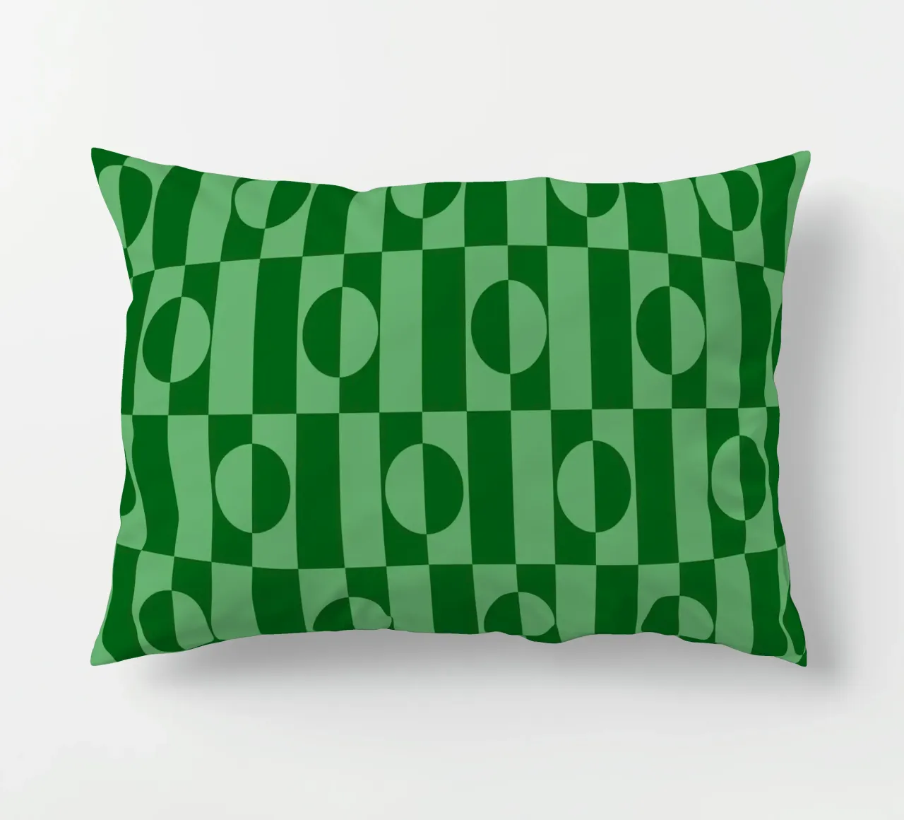 Mint green eclectic geometric mid century modern pattern cuscino da TijanaArtStudio88