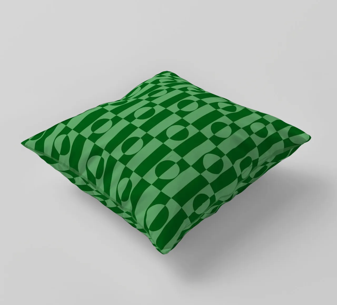 Mint green eclectic geometric mid century modern pattern cuscino da TijanaArtStudio88