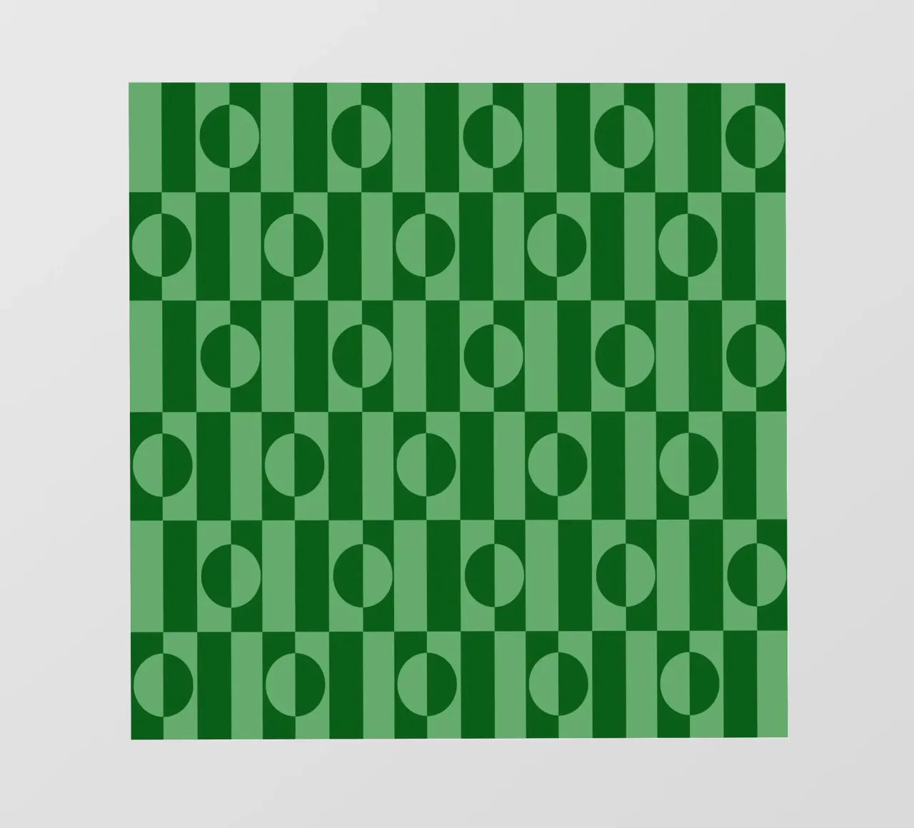 Mint green eclectic geometric mid century modern pattern telo in pvc da TijanaArtStudio88