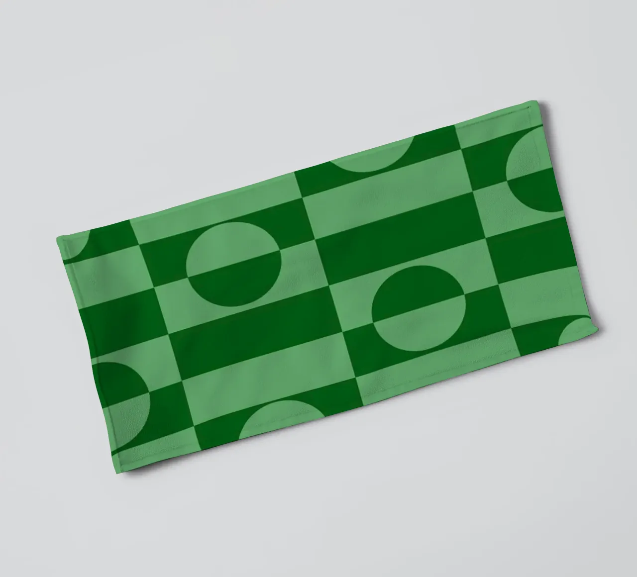 Mint green eclectic geometric mid century modern pattern asciugamano da bagno da TijanaArtStudio88