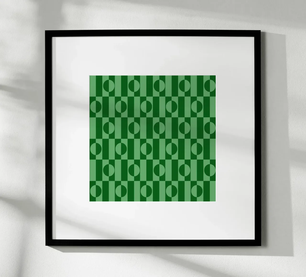 Mint green eclectic geometric mid century modern pattern carta hahnemühle da TijanaArtStudio88