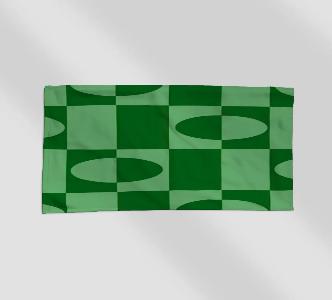 Mint green eclectic geometric mid century modern pattern telo mare da TijanaArtStudio88