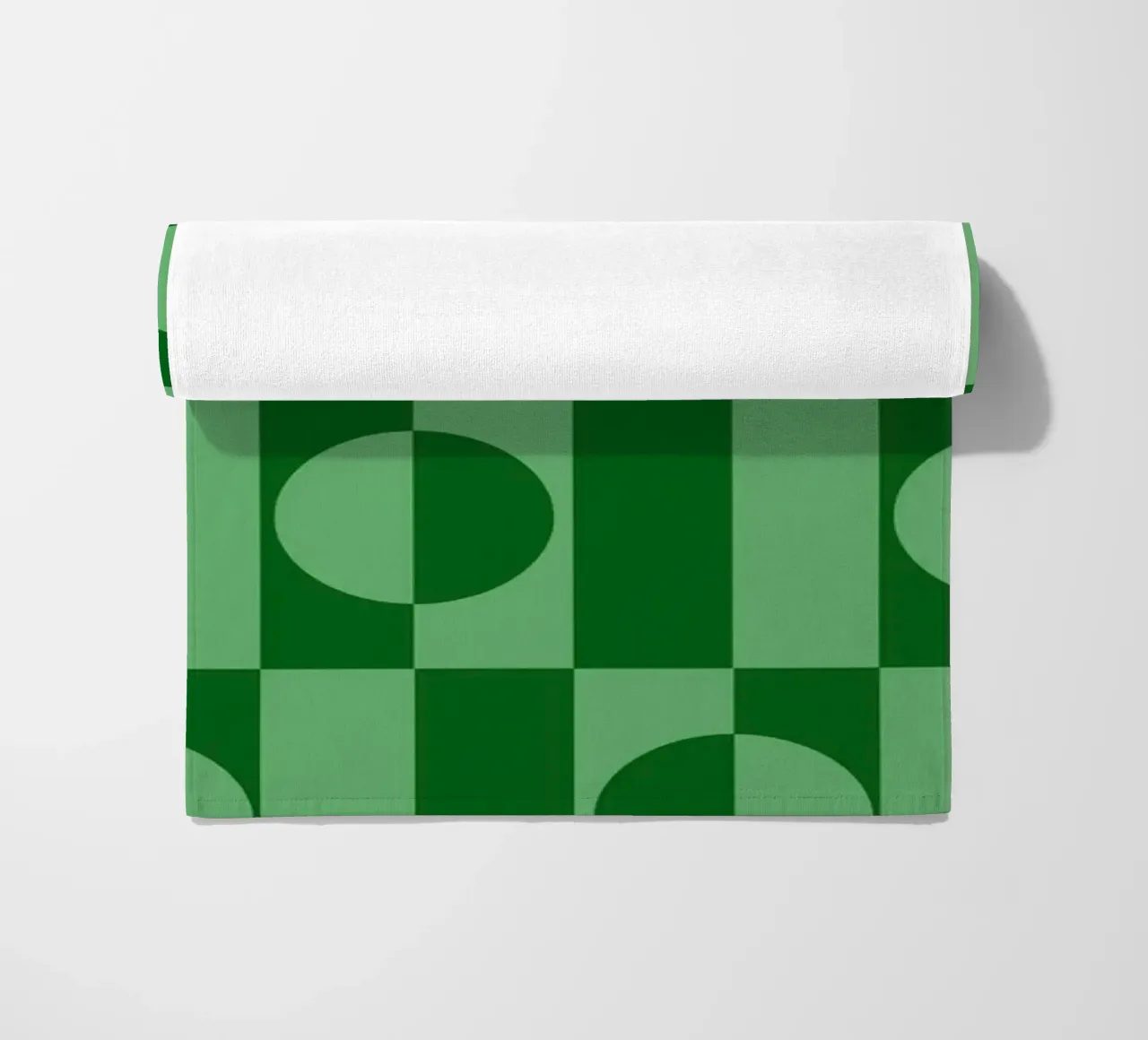 Mint green eclectic geometric mid century modern pattern telo mare da TijanaArtStudio88