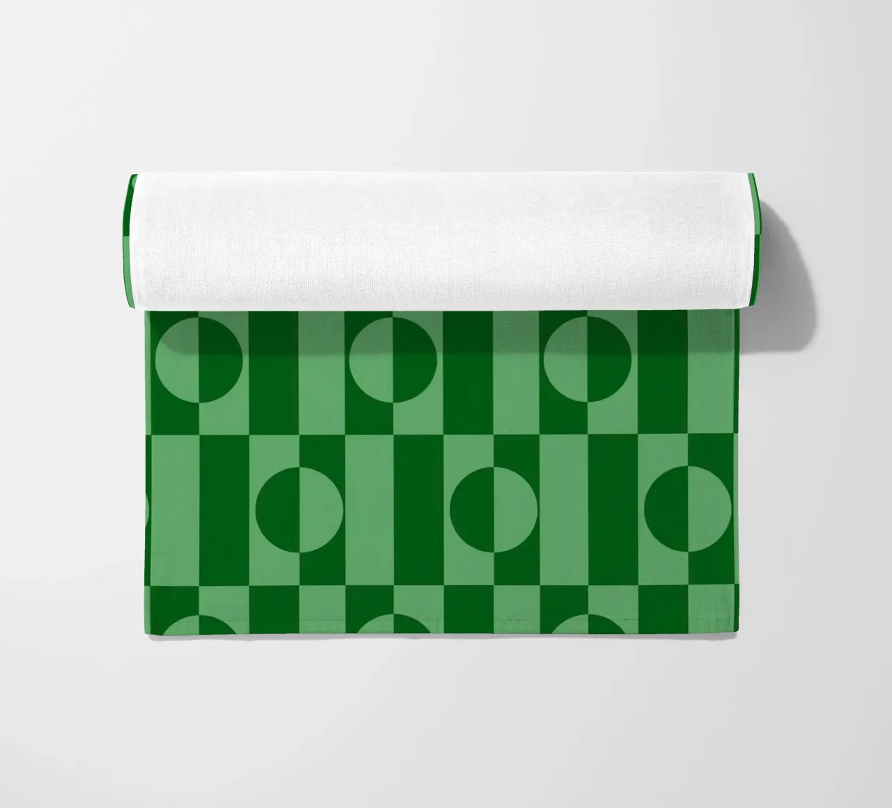 Mint green eclectic geometric mid century modern pattern telo mare da TijanaArtStudio88