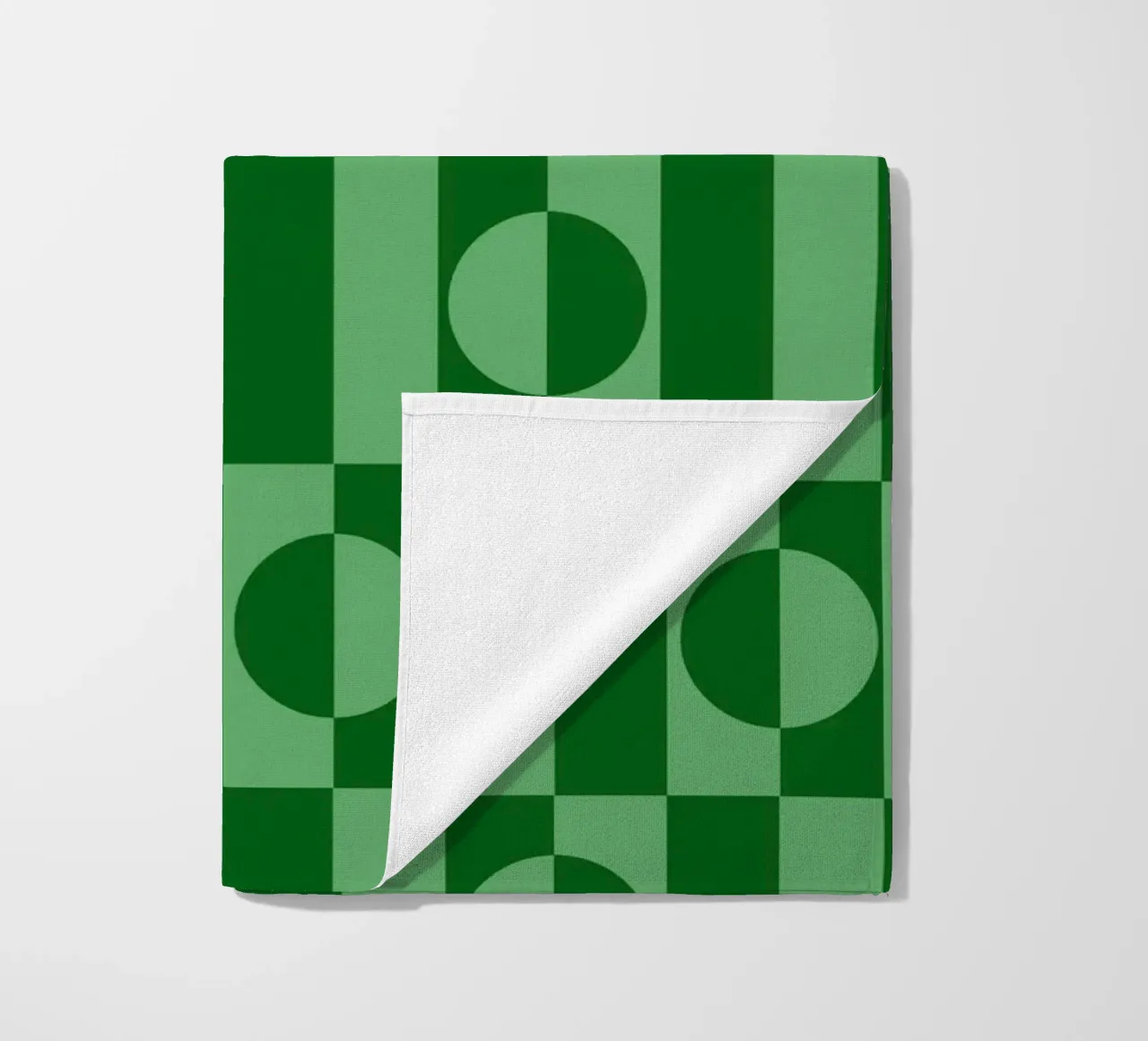 Mint green eclectic geometric mid century modern pattern telo mare da TijanaArtStudio88