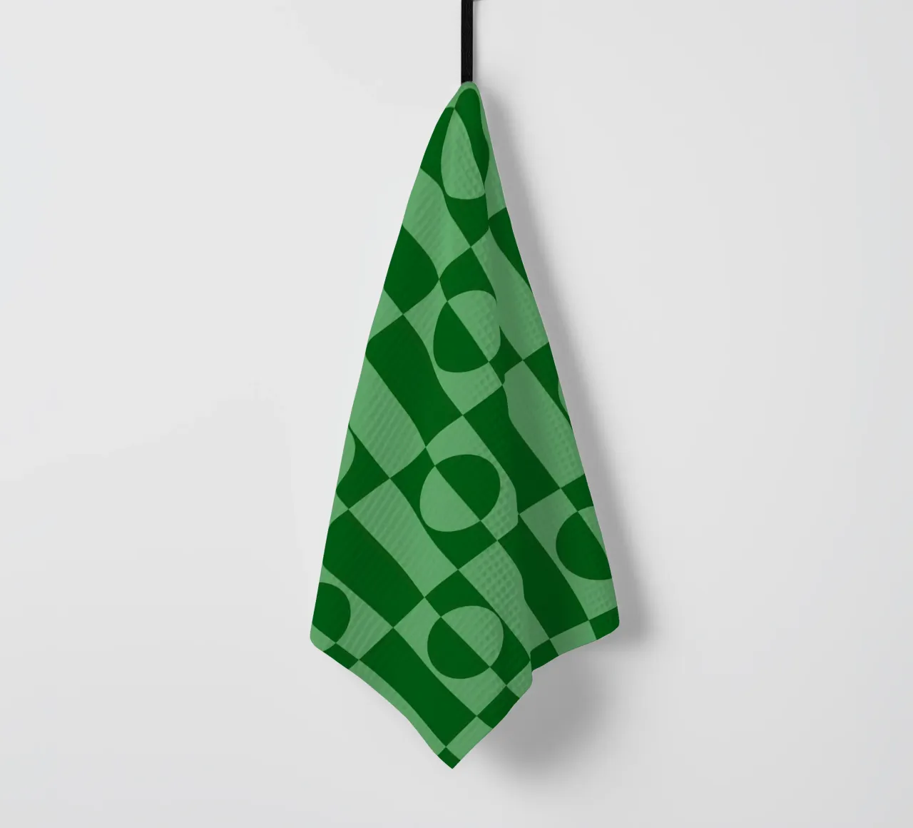 Mint green eclectic geometric mid century modern pattern canovaccio da cucina da TijanaArtStudio88