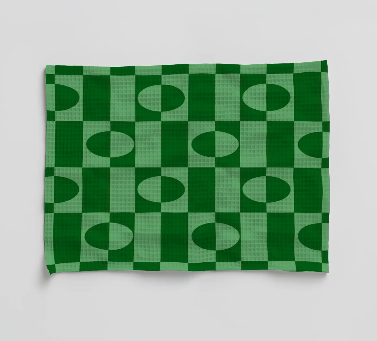 Mint green eclectic geometric mid century modern pattern canovaccio da cucina da TijanaArtStudio88