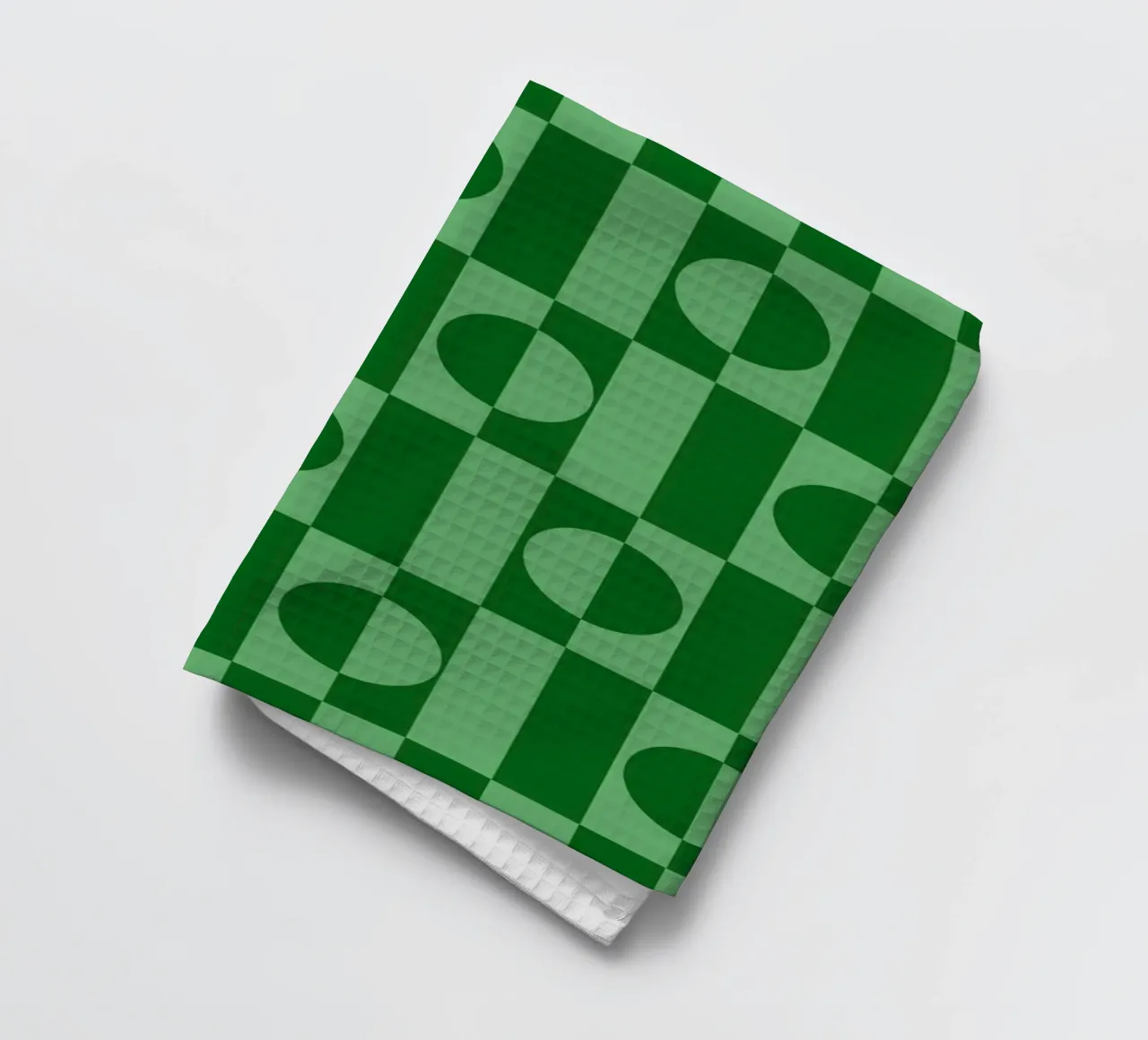 Mint green eclectic geometric mid century modern pattern canovaccio da cucina da TijanaArtStudio88