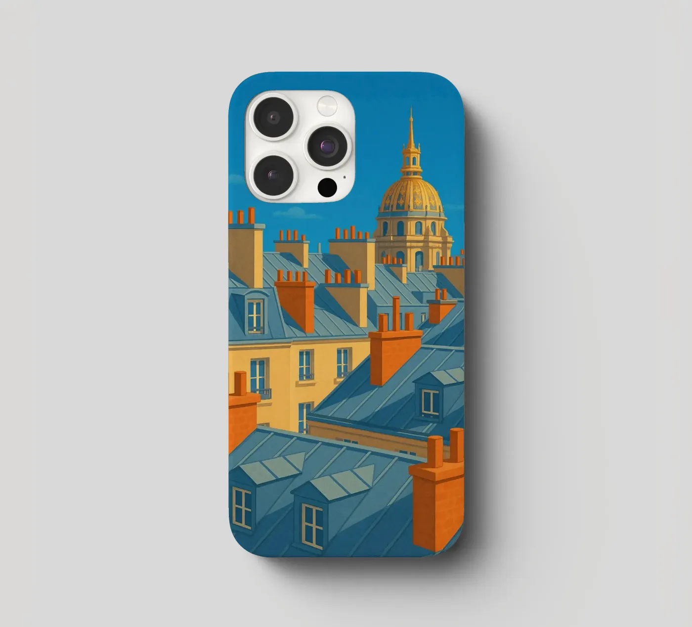 Sonniges Paris: Panorama der legendären Dächer iPhone Hülle von JETLAG | affiches voyage