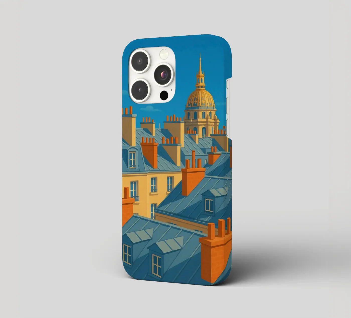 Sonniges Paris: Panorama der legendären Dächer iPhone Hülle von JETLAG | affiches voyage