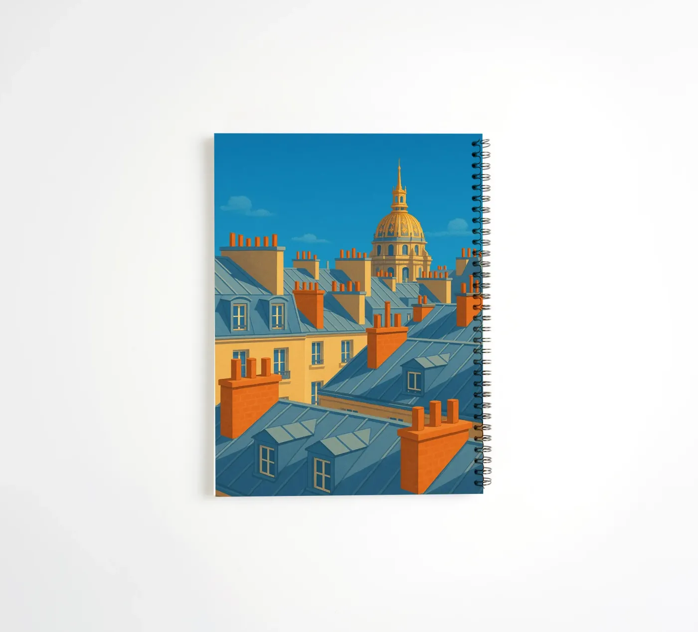 Sonniges Paris: Panorama der legendären Dächer Ringbuch von JETLAG | affiches voyage