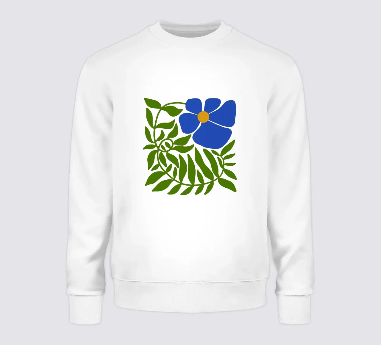 Blue green bloom deco felpa da TijanaArtStudio88