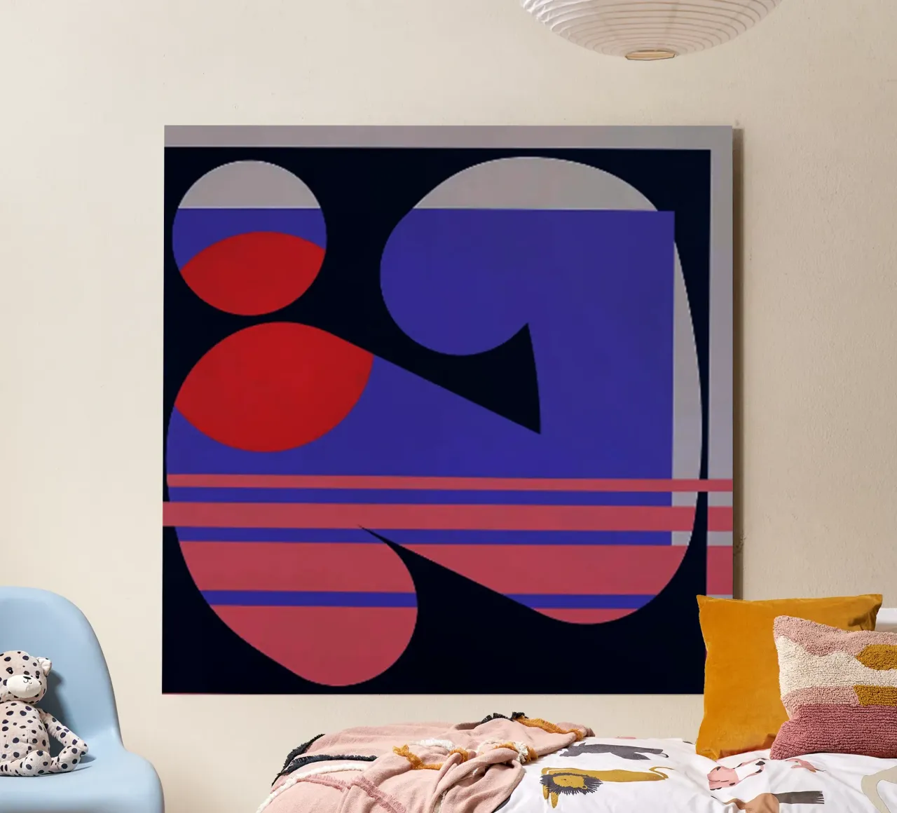 Keith Haring Astratto alluminio dibond da Roger