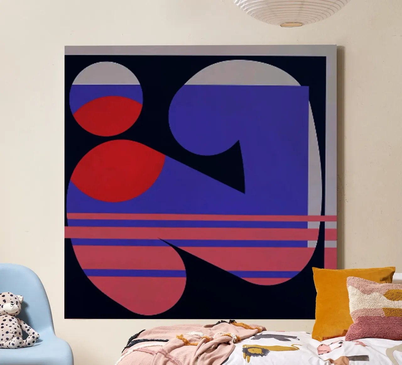 Keith Haring Abstract canvas van Roger