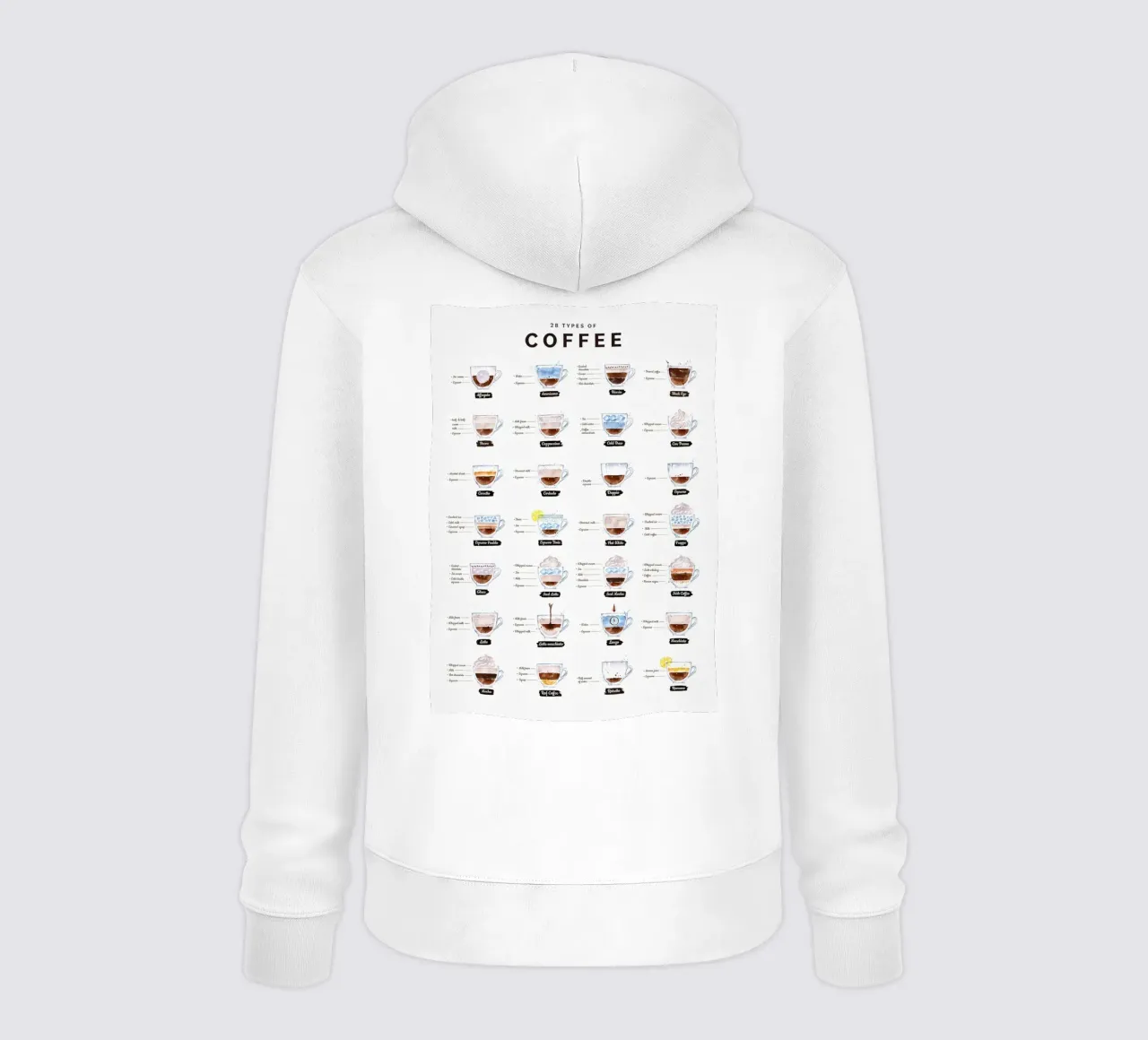 Caffè 28 Tipi felpa con cappuccio da mary shop