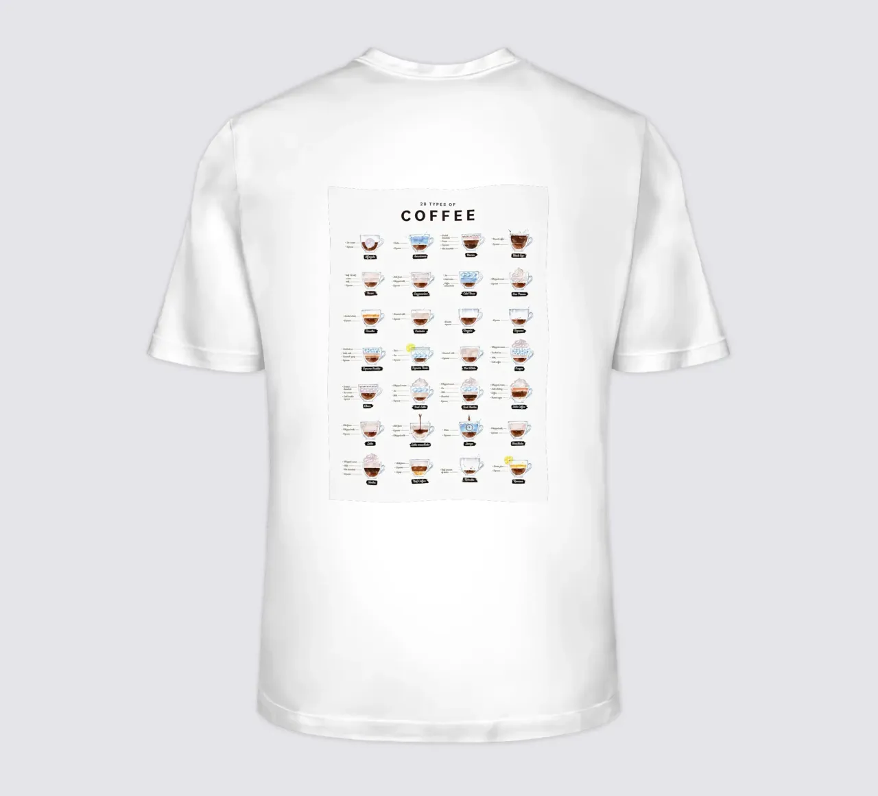Caffè 28 Tipi t-shirt da mary shop