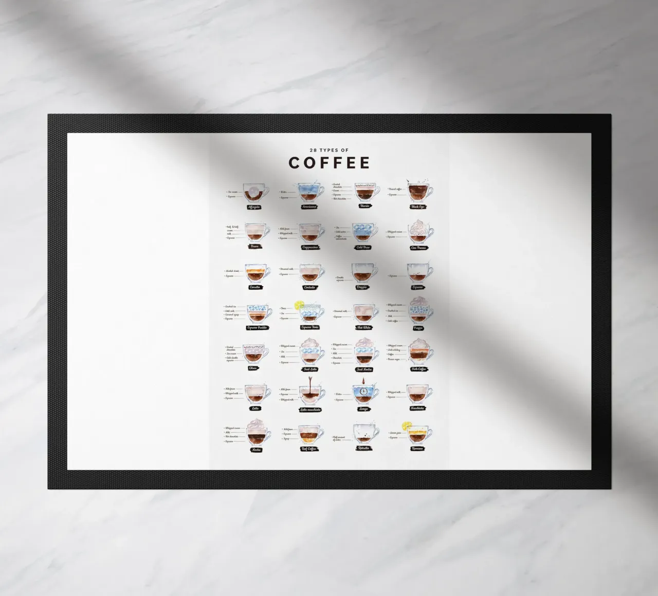 Caffè 28 Tipi zerbino da mary shop