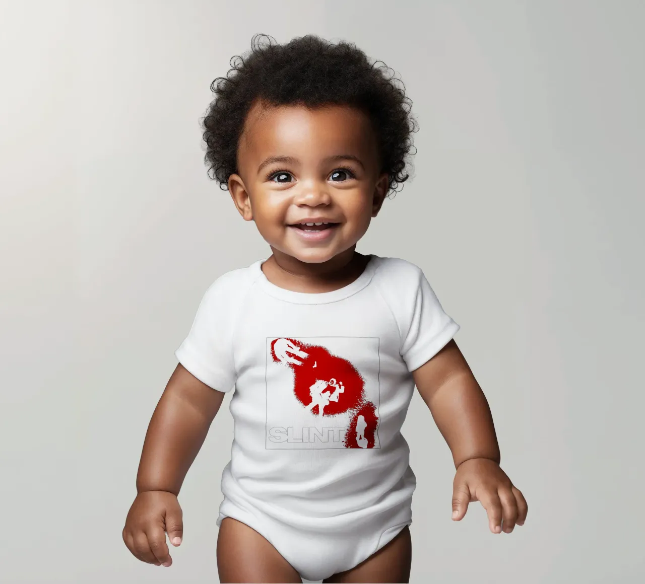 Stile Silhouette - Slint body neonato maniche corte da grass.studio_
