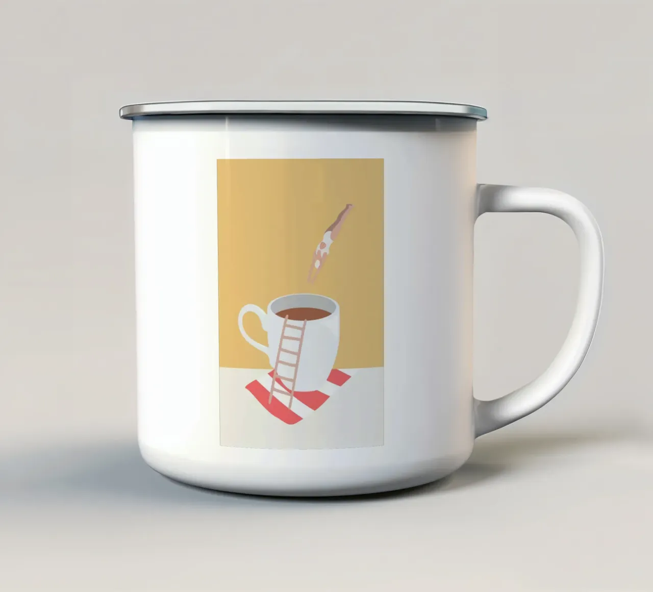 caffè subacqueo tazza in smalto da mary shop