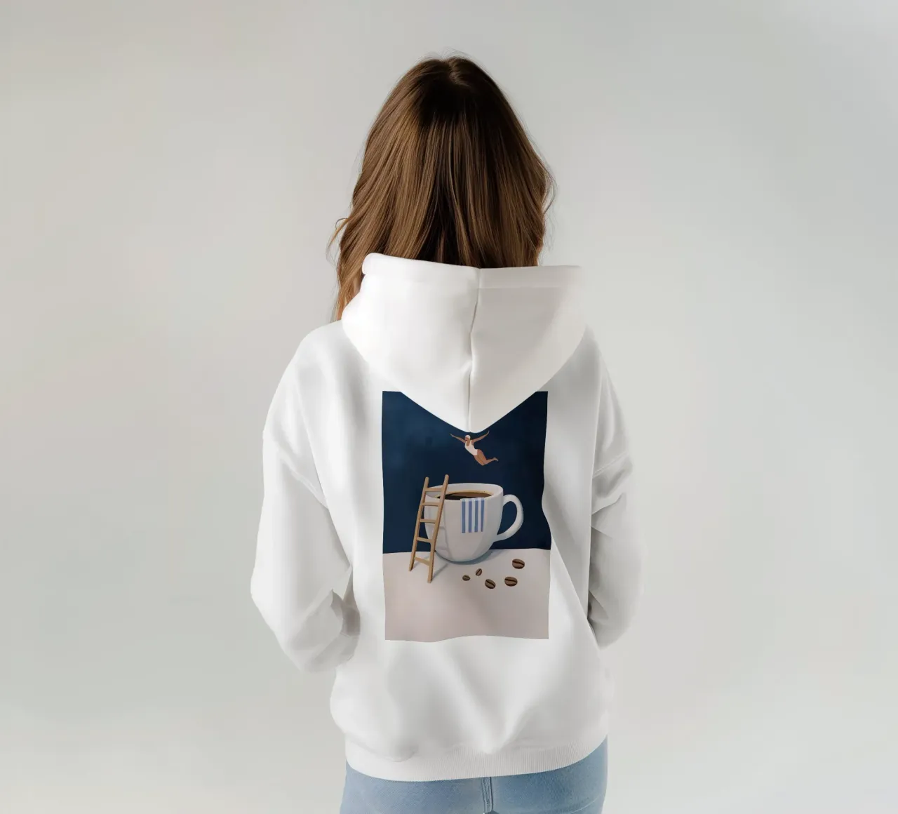 Tuffatore di caffè felpa con cappuccio da mary shop
