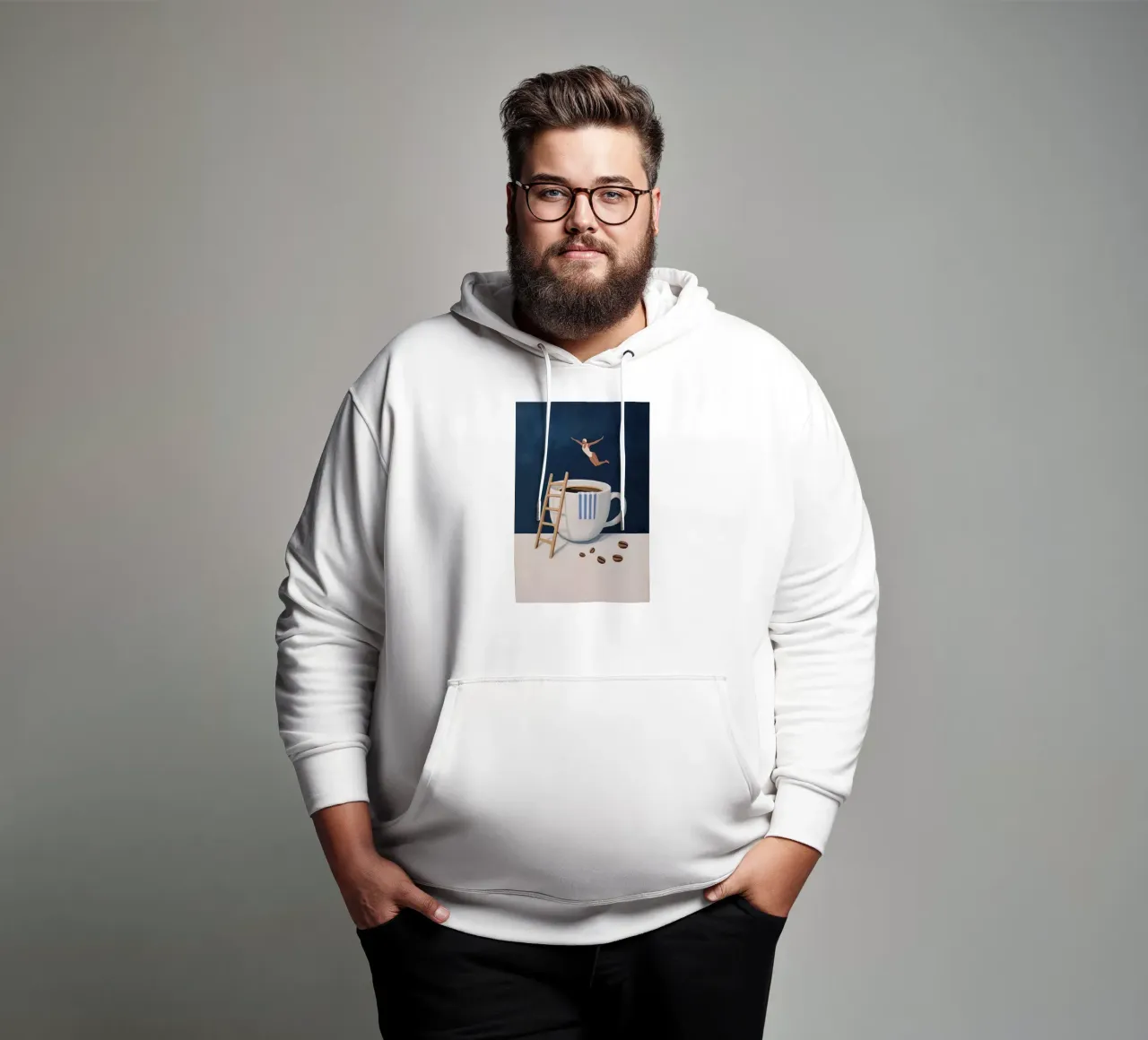 Tuffatore di caffè felpa con cappuccio da mary shop