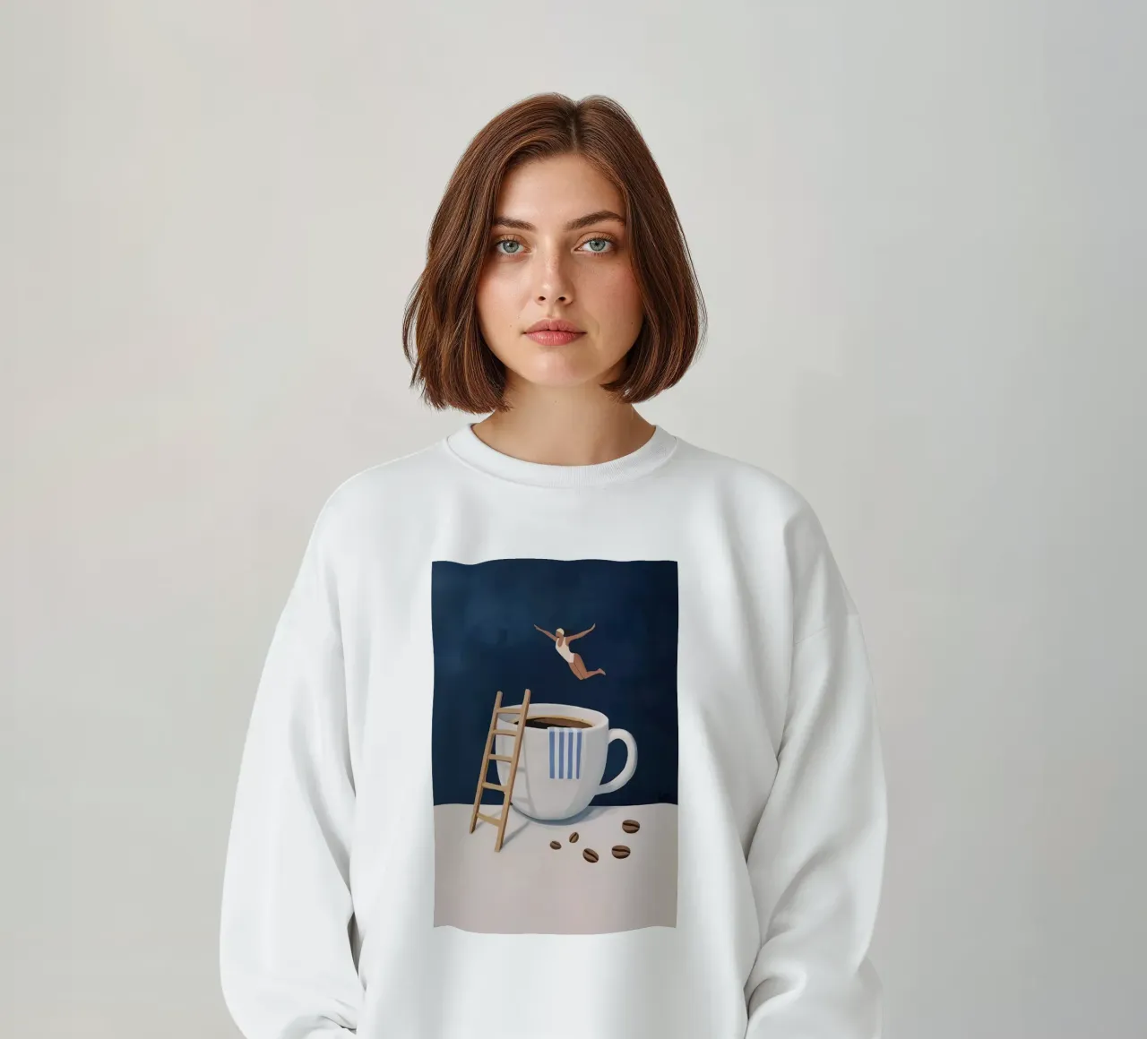 Tuffatore di caffè felpa da mary shop