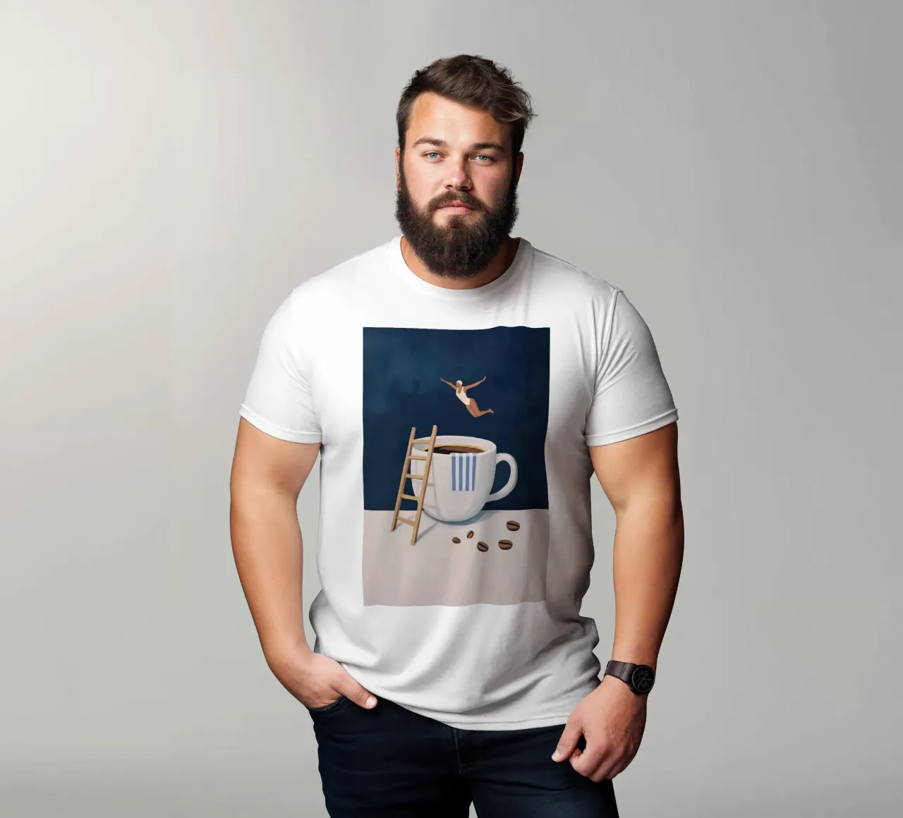 Tuffatore di caffè t-shirt da mary shop